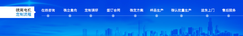 皖南電機定制流程